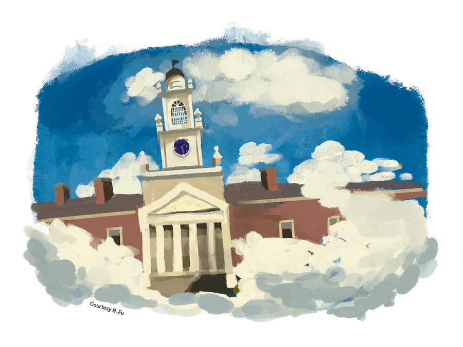 Drawing of Andover by B. Fu